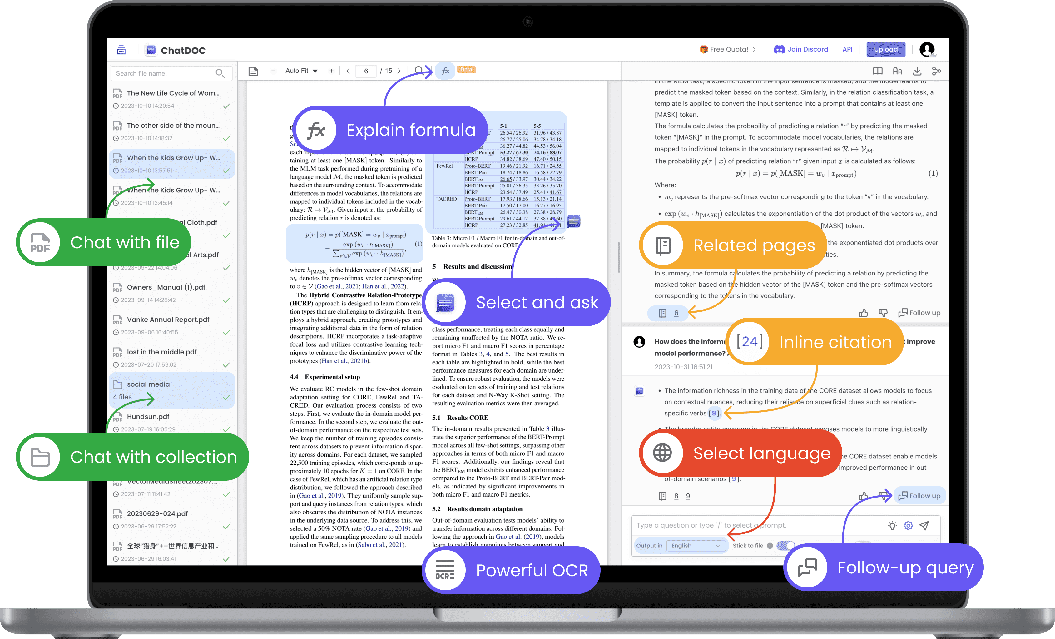 ChatDOC is an AI tool as ChatGPT for any PDF